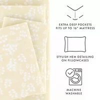 Casual Comfort™ Premium Ultra Soft Wheat Pattern Microfiber Wrinkle Free Sheet Set