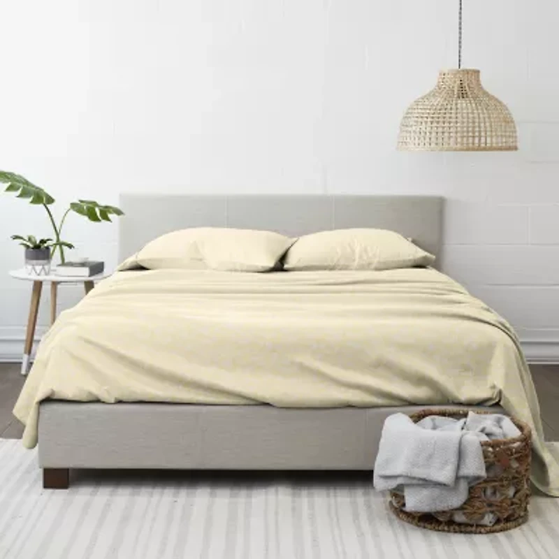 Casual Comfort™ Premium Ultra Soft Wheat Pattern Microfiber Wrinkle Free Sheet Set