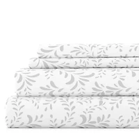Casual Comfort Premium Ultra Burst of Vines Pattern 4 Piece Bed Sheet Set