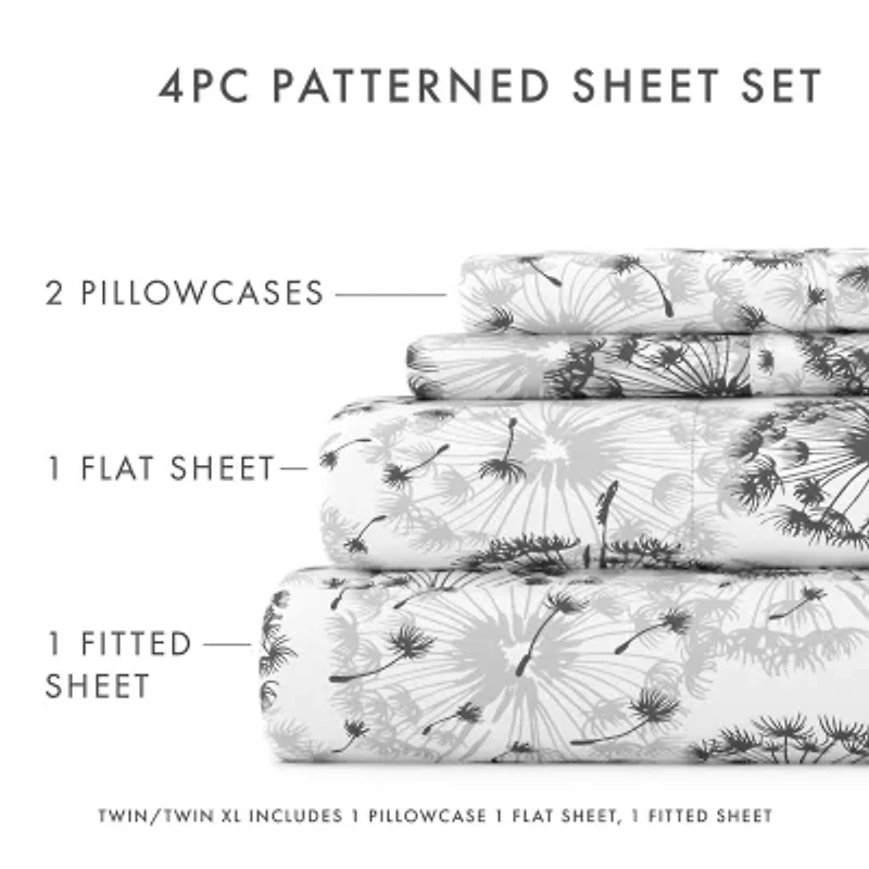 Casual Comfort™ Premium Ultra Soft Make a Wish Pattern Sheet Set