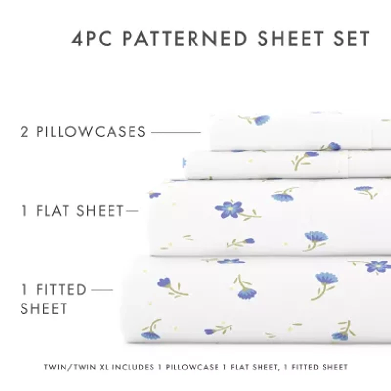 Casual Comfort™ Premium Ultra Soft Floral Pattern Sheet Set