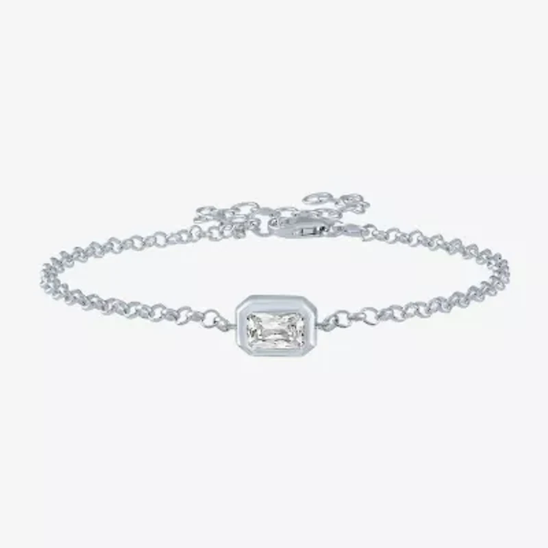 Diamond Addiction (G-H / Si2-I1) Womens 10K Gold 8 Inch Cable Chain Bracelet