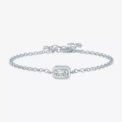 Diamond Addiction (G-H / Si2-I1) Womens 10K Gold 8 Inch Cable Chain Bracelet