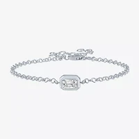 Diamond Addiction (G-H / Si2-I1) Womens 10K Gold 8 Inch Cable Chain Bracelet