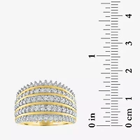 (G-H / Si2-I1) Womens 1 CT. T.W. Lab Grown White Diamond 10K Gold Band