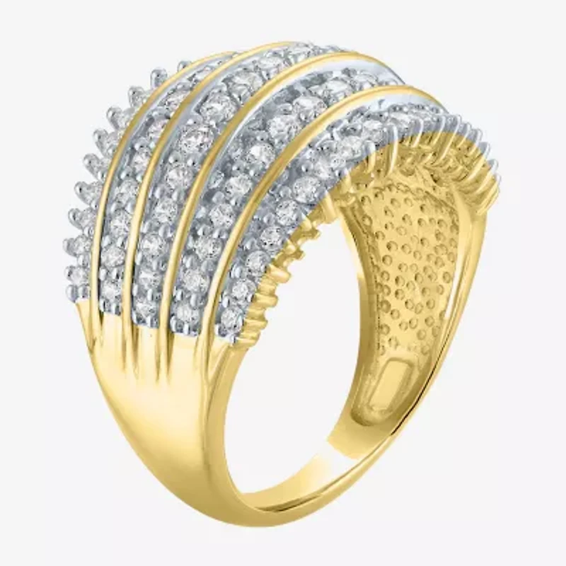 (G-H / Si2-I1) Womens 1 CT. T.W. Lab Grown White Diamond 10K Gold Band