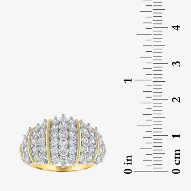 (G-H / Si2-I1) Womens 2 CT. T.W. Lab Grown White Diamond 10K Gold Band