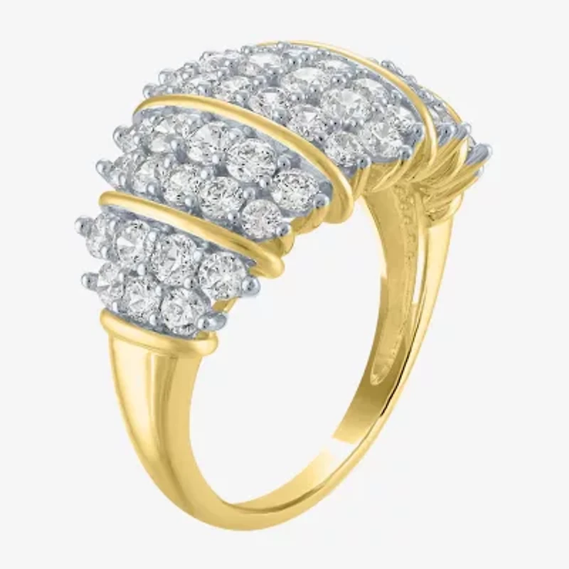 (G-H / Si2-I1) Womens 2 CT. T.W. Lab Grown White Diamond 10K Gold Band