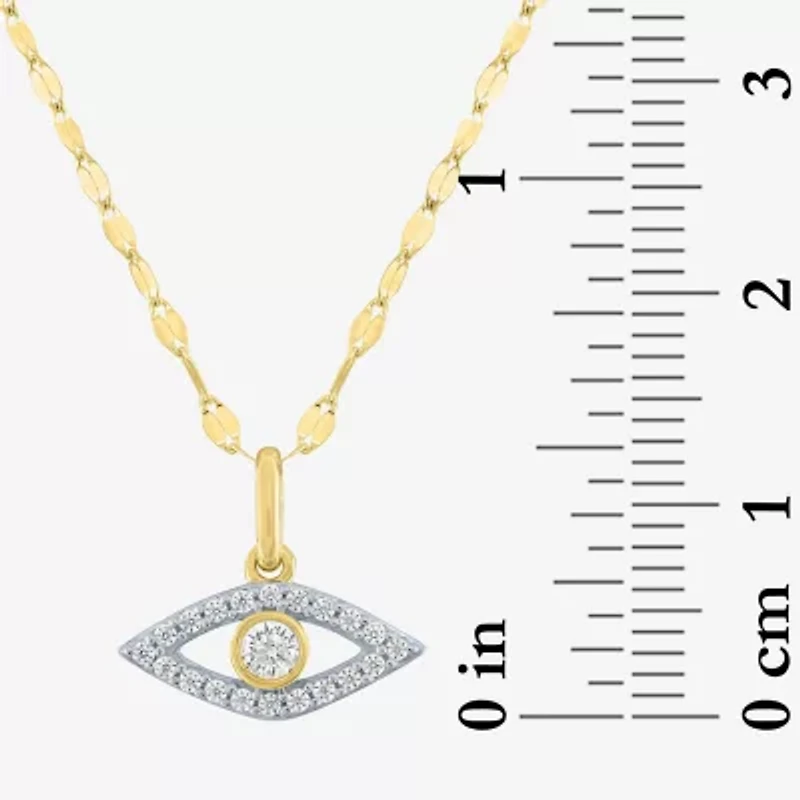 Diamond Addiction (G-H / Si2-I1) Womens White Diamond 10K Gold 18 Inch Y Necklace