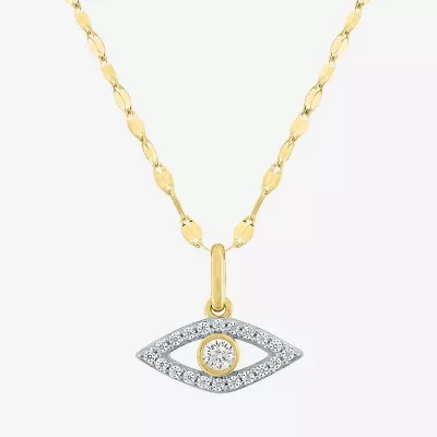 Diamond Addiction (G-H / Si2-I1) Womens White Diamond 10K Gold 18 Inch Y Necklace