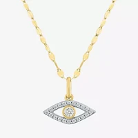 Diamond Addiction (G-H / Si2-I1) Womens White Diamond 10K Gold 18 Inch Y Necklace