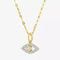 Diamond Addiction (G-H / Si2-I1) Womens White Diamond 10K Gold 18 Inch Y Necklace