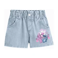 Disney Collection Little & Big Kid Girls Lilo Stitch Denim Short