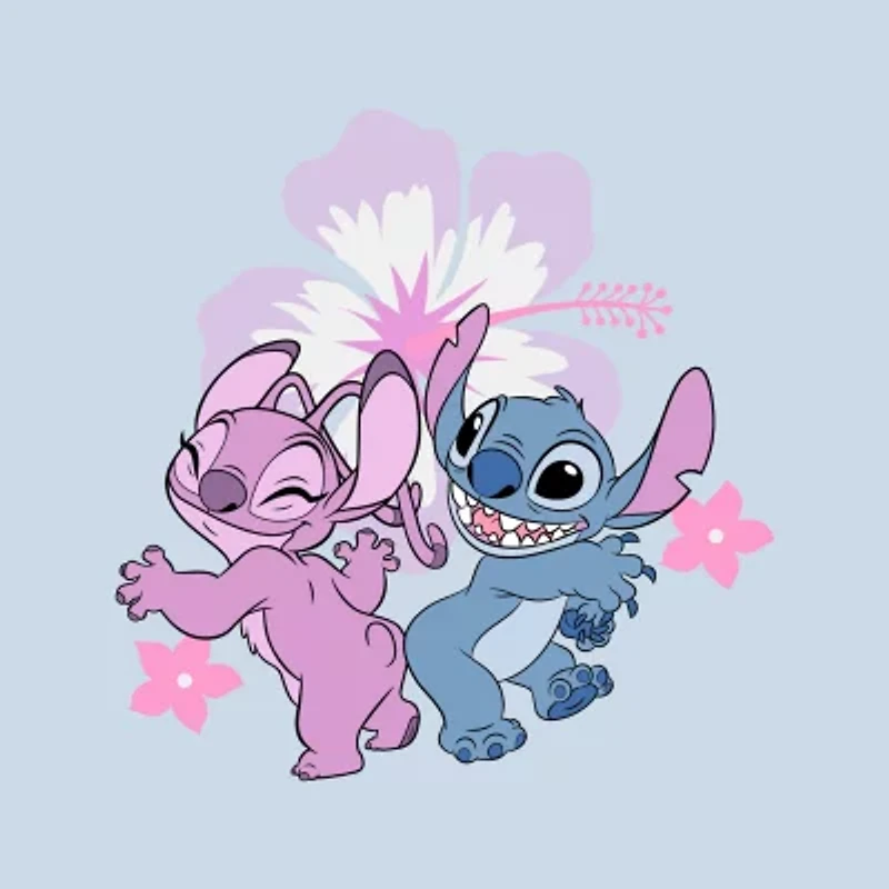 Disney Collection Little & Big Kid Girls Lilo Stitch Denim Short