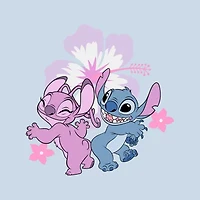 Disney Collection Little & Big Kid Girls Lilo Stitch Denim Short