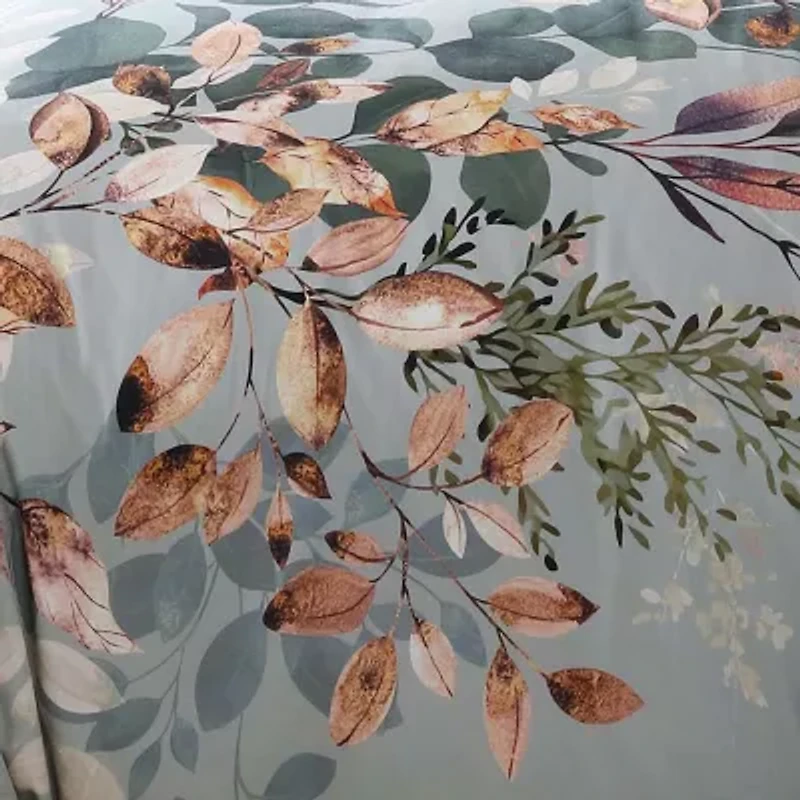 Bebejan Peach Leaves 5-pc. Midweight Reversible Comforter Set