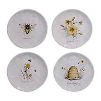 Certified International Bee Sweet 4-pc. Earthenware Salad Plate