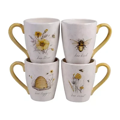 Certified International Bee Sweet 4-pc. Coffee Mug