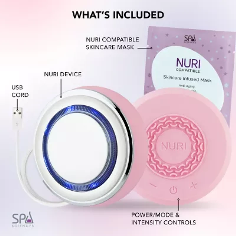 Spa Sciences Nuri Led Thermal Smart Facial Skincare Mask Infuser