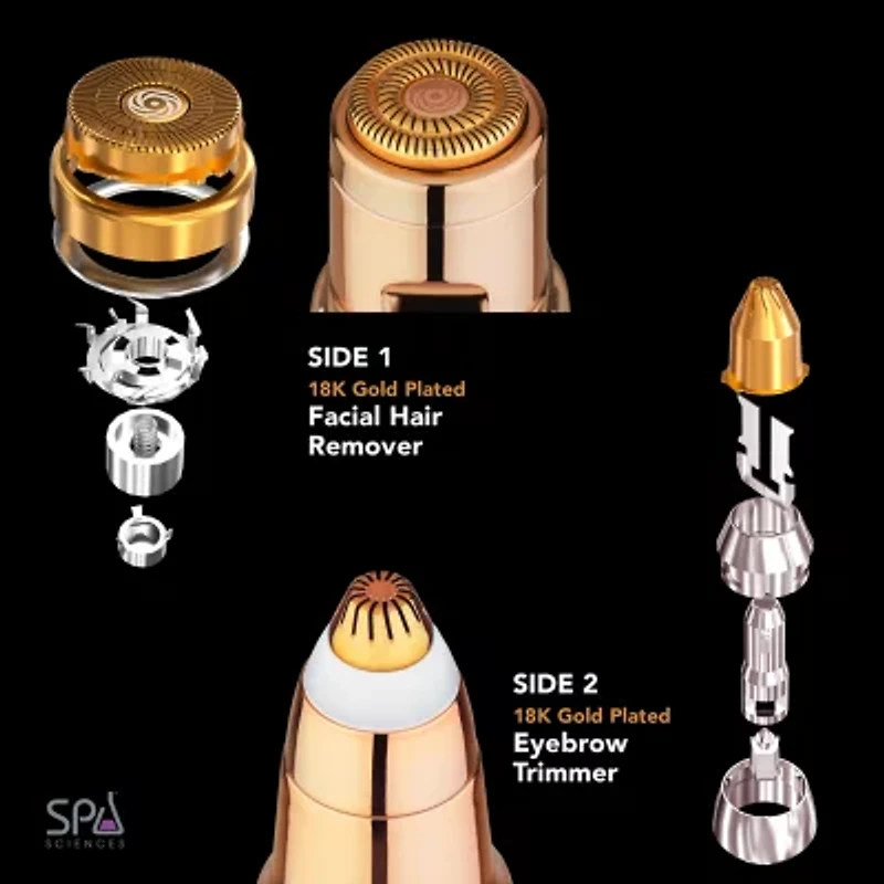Spa Sciences Aiva Epilator – Facial Hair Remover & Eyebrow Trimmer