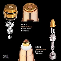 Spa Sciences Aiva Epilator – Facial Hair Remover & Eyebrow Trimmer