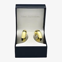 Bubble Womens 14K Gold Over Brass 30mm Round Hoop Earrings