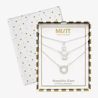 Mixit Womens Hypoallergenic 3-pc. Necklace Set