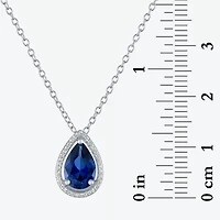 2-pc.Birthstone Necklace Set Sterling Silver