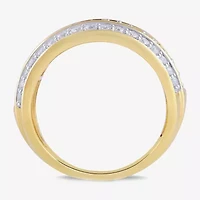 Womens CT. T.W. Lab Grown White Diamond 10K Gold Cocktail Ring