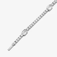 Womens CT. T.W. Lab Grown White Diamond 10K White Gold Tennis Bracelet
