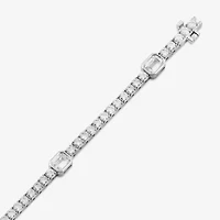 Womens CT. T.W. Lab Grown White Diamond 10K White Gold Tennis Bracelet