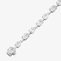 Womens 6 1/2 Ct. T.W. Lab Grown White Diamond 10K White Gold Tennis Bracelet