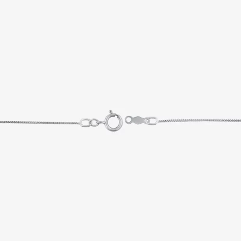 Diamond Blossom (H-I / I1) Womens 1 CT. T.W. Lab Grown White Diamond 10K White Gold Pear 18 Inch Pendant Necklace