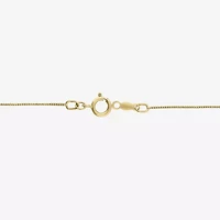 Womens 1/4 CT. T.W. Natural White Diamond 10K Gold Cross 18 Inch Pendant Necklace