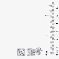 Tru Miracle 1 1/2 CT. T.W. Lab Grown White Diamond 10K White Gold 6.3mm Stud Earrings