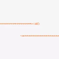14K Rose Gold 20 - 30 Inch Hollow Rope Chain Necklace