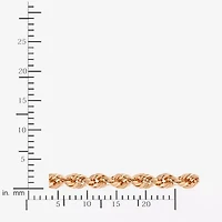 14K Rose Gold 20 - 30 Inch Hollow Rope Chain Necklace
