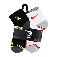 Nike 3BRAND by Russell Wilson Big Kid Boys Multi-Pack 6 Pair Quarter Ankle Socks