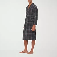 Residence Mens Flannel Long Sleeve Length Robe