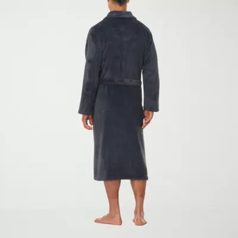 Residence Mens Fleece Long Sleeve Length Robe