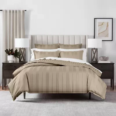 Fieldcrest Heritage Classic Stripe 3pc. 400tc Cotton Duvet Cover Set