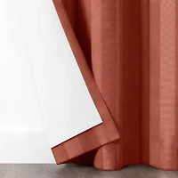 Fieldcrest Heritage Classic Stripe Grommet Top Energy Saving 100% Blackout Single Curtain Panel