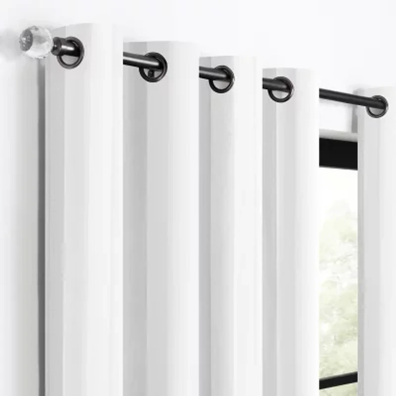 Fieldcrest Heritage Classic Stripe Grommet Top Energy Saving 100% Blackout Single Curtain Panel