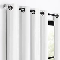 Fieldcrest Heritage Classic Stripe Grommet Top Energy Saving 100% Blackout Single Curtain Panel