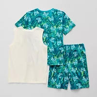 Jammers Kids Little & Big Kid Boys Super Mario Round Neck Short Sleeve 3-pc. Pajama Sets