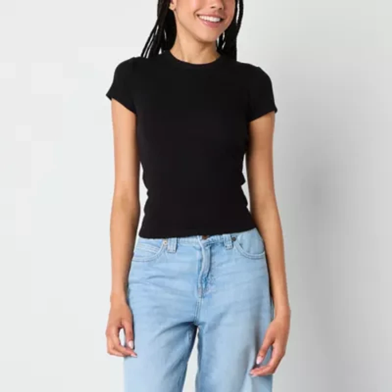 Arizona Baby Tee Womens Crew Neck Short Sleeve Juniors T-Shirt