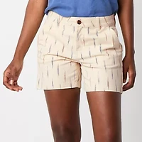 a.n.a Womens 5" Mid Rise Chino Short