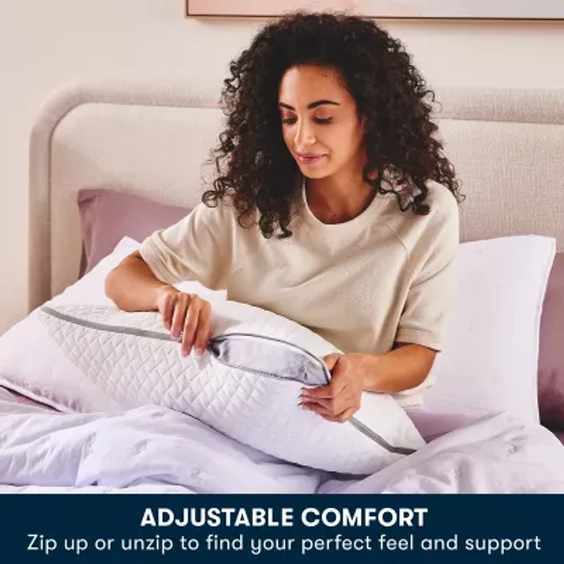 Serta® Layered Luxury Memory Foam Medium Density Bed Pillow