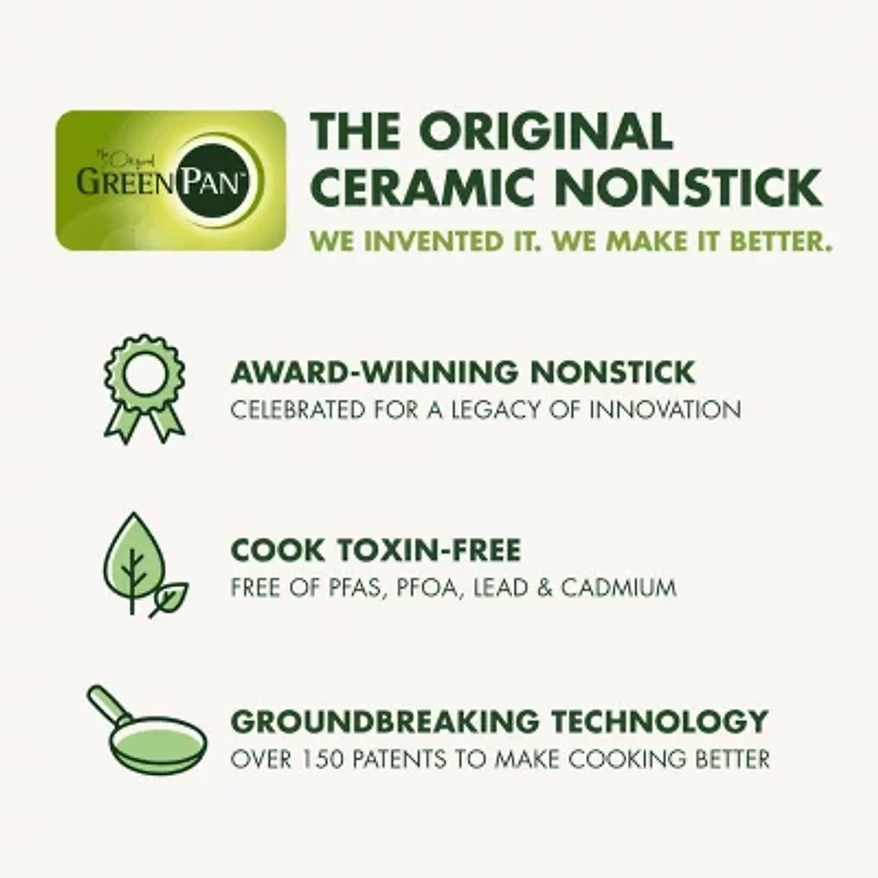 GreenPan Nova Ceramic Non-Stick -pc. Cookware Set