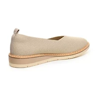 TARYN by ROSE Flats Womens Almond Closed Toe Loafers